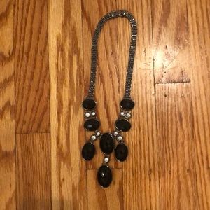 Black statement necklace